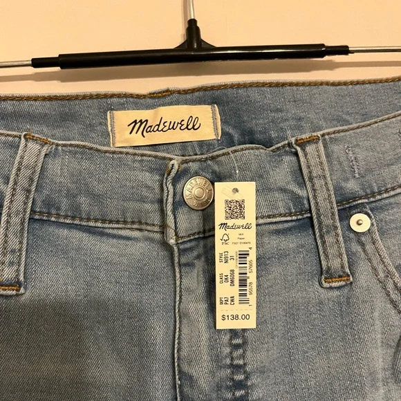 Madewell 10” High Rise Skinny Crop Raw Hem Size 31 - Picture 5 of 10